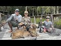 2 Deer, A Big Coon and a Weird Creature in the Crawfish Traps (Full Weekend at Hunting Camp)