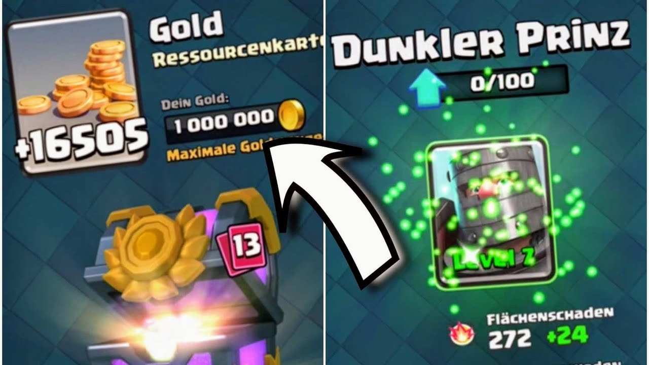 1.000.000 GOLD UPGRADE! 12 Siege Chest Opening Clash Royale deutsch
