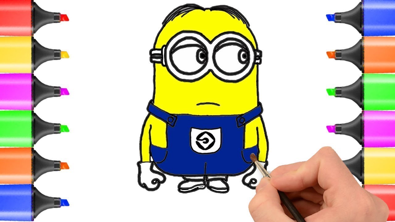 Minion coloring pages | How to draw | Drawing and coloring page | Fantastic  colouring pages