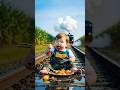 ❤️ Evolution of Baby: Train Attack on Baby for Food Eating #cat #cute #love #shorts P-39