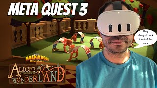 Meta Quest 2 / 3 / 3s Walkabout Minigolf Alice In Wonderland DLC Gameplay + Impressions