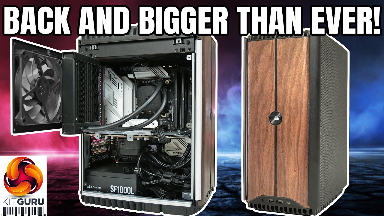 It's been two years since we last checked out a Corsair One prebuilt PC, but the series is returning for 2024 and it is bigger than ever – literally! Sporting a new design with wood front panel, larger micro-ATX motherboard and liquid cooling for both CPU and GPU, it is safe to say Corsair is not holding back with the latest iteration of the One. We review the flagship model, with i9-14900K, RTX 4090 and 64GB RAM, priced at an eye-watering £4699.99…

We never offer affiliate links or take percentages of product sales. If we say the product is good or bad we mean it. Our Editor in chief wrote about why you should value this and how the industry is rife with fake reviews from 'influencers' - read here https://bit.ly/3pXzaw4

00:00 Intro
00:54 Design overview
02:35 The teardown!
03:28 Hardware inside: CPU, memory and mobo
05:35 Storage and graphics
07:28 Cooling layout, PSU
08:27 No more iCUE!
09:28 Default CPU/GPU behaviour
11:17 System benchmarks
12:48 Gaming benchmarks
13:47 Thermals, noise, power
15:37 Closing thoughts

Check out KITGURU MERCH over here: https://kitgurutech.myspreadshop.co.uk/all

Discord invite link: https://discord.gg/4cqFSWY

Steam Community https://steamcommunity.com/groups/kitguruofficial

Be sure to support us on PATREON https://www.patreon.com/kitgurutech and read our MANTRA on HONEST REVIEWS Here: http://bit.ly/2BopnF9

Visit our facebook page over here! https://www.facebook.com/KitGuru.net/

Visit our Twitter page over here! https://twitter.com/kitgurupress?lang=en

#Corsair #CorsairOne #miniPC