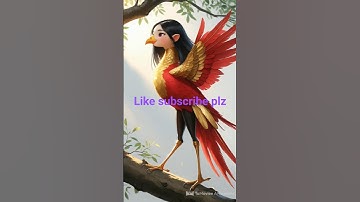 ✨ Beautiful Hybrid Bird-Girl Running Gracefully on Tree 🌿 | Realistic Fantasy Animation