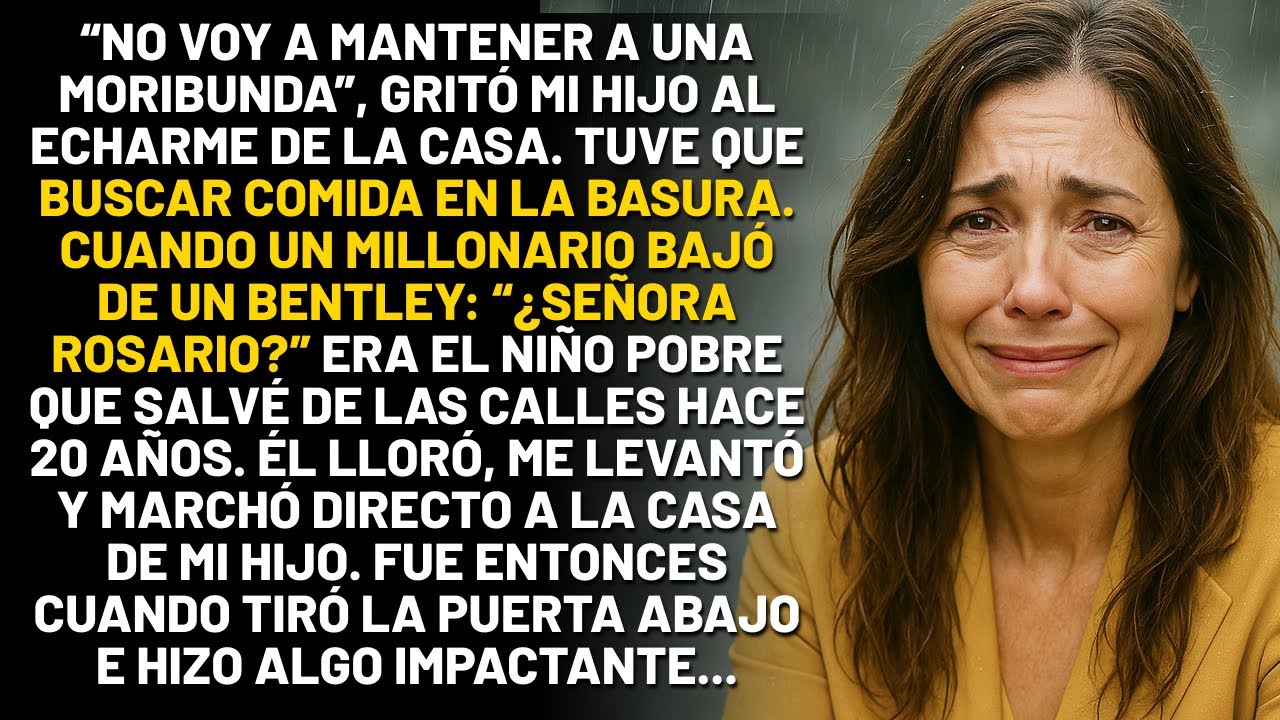 Un millonario encuentra a su exniñera buscando comida en la basura Lo que hizo te romperá el corazón