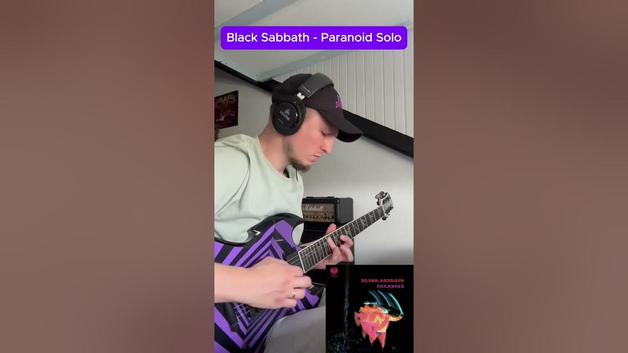 Black Sabbath - Paranoid Solo Cover (Note-For-Note Accuracy | Tony Iommi Licks) #tonyiommi #solo