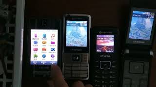 4 Samsung Phones On Off