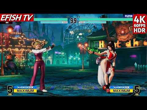 King vs Mai Shiranui (Hardest AI) - KOF XV