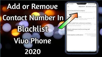 How To Add or Remove Blacklist Number In Vivo Phone