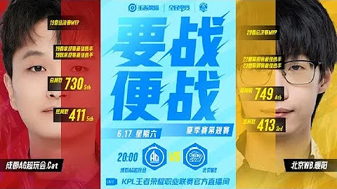 【2023KPL夏季赛】20:00 成都AG超玩会 vs 北京WB  | ​Honor of King 2023 KPL Summer Competition - DayDayNews