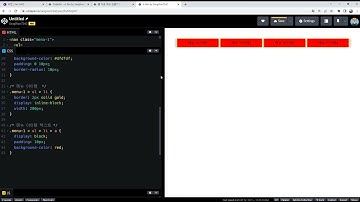2022 08 24, HTML, CSS 강좌, 82강, 3가지 메뉴를 구현해주세요