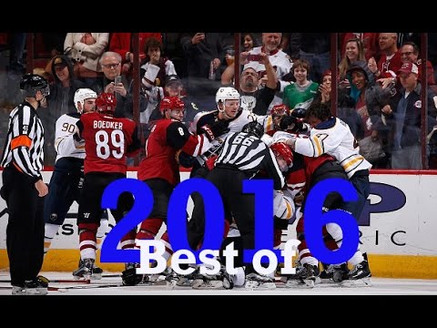 Top Ten NHL Hockey Fights of 2016 - YouTube