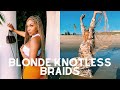 HOW TO: Blonde Knotless Braids--EXTRA LONG! (I'm NOT a professional)