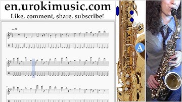 How to Play Saxophone (Alto) Major Lazer & DJ Snake - Lean On Tabs Part#1 exercises, scales um-i352