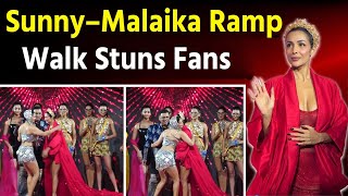 Sunny Leone & Malaika Arora Steal The Show With Stunning Ramp Walk & Sweet Hug Moment