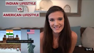 Hot American Girl Reacts To Indian Lifestyle vs American Lifestyle