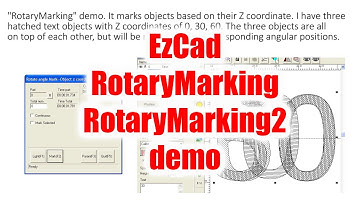 EzCad - RotaryMarking and RotaryMarking2 demo