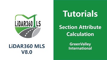 Road Section Analysis | 4.Section Attribute Calculation LiDAR Software Tutorial
