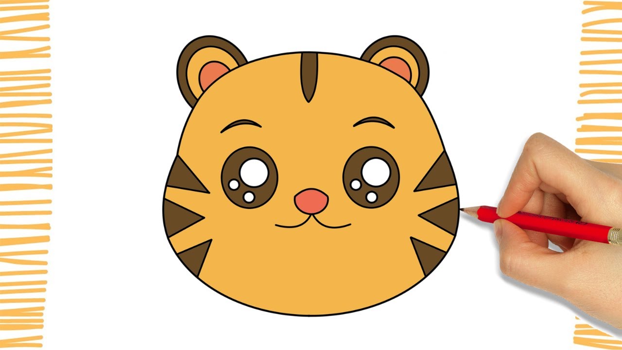 Como Desenhar um TIGRE FOFO KAWAII I Fácil - YouTube