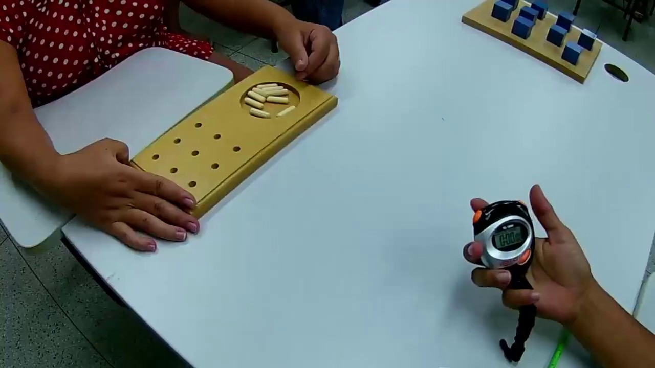 AVALIAÇÃO NEUROPSICOLÓGICA | NINE HOLE TEST | TESTE DOS NOVE PINOS | AULA DE LABORATÓRIO