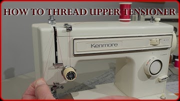 How To Properly Thread Upper Tensioner On KENMORE 158 Series Sewing Machine 4K