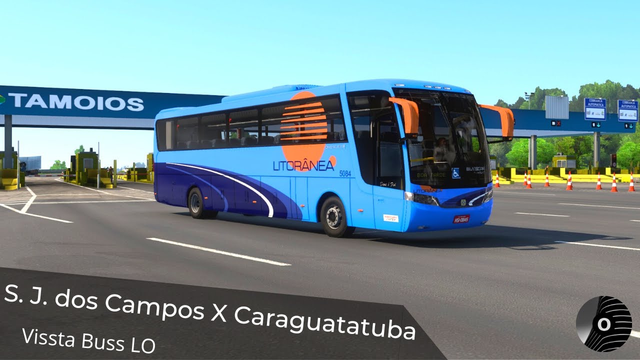 ETS2 - S. J. DOS CAMPOS x CARAGUATATUBA com o VISSTA BUSS LO da LITORÂNEA! Mapa RBR
