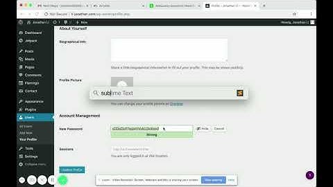 How to Change Your Password in WordPress | Wordpress Tutorial