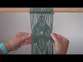 DIY Macrame Tutorial - Leaf Diamond Pattern!