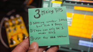 3 Mixing Tips for Workflow in the Studio // Mixing and Mastering a Track quickly