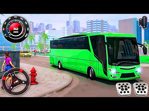 City Coach Bus Driving Simulator - Passenger Transport Drive Game | Android Gameplay