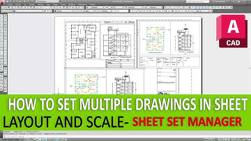 AutoCAD: How to create a sheet set and print multiple drawings at once  page setup in Layout AutoCAD