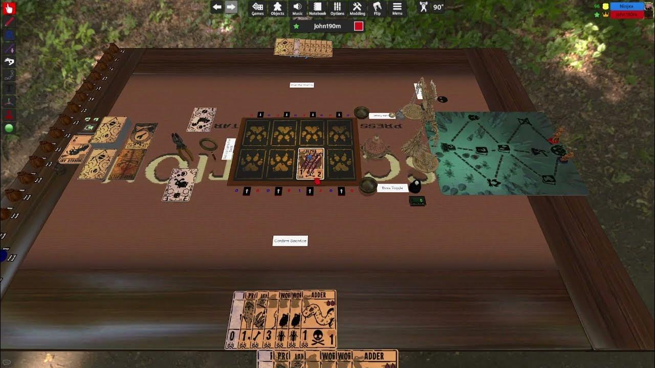 Scripted Inscryption in Tabletop Simulator Demo 1 YouTube