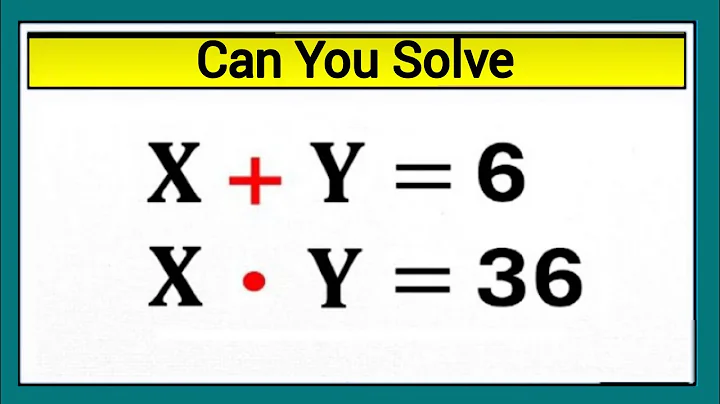 Nice Algebra Math Simplification Find the value of X and Y #olympiad #algebra #math #simplification