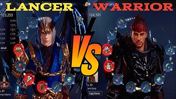 Lancer vs Warrior | Mir4 | Lancer 123k ps vs Warrior 124k ps | Pvp