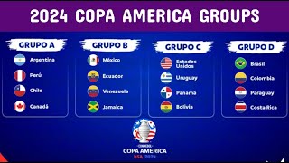 2024 Copa America Groups and final draw results #CA2024
