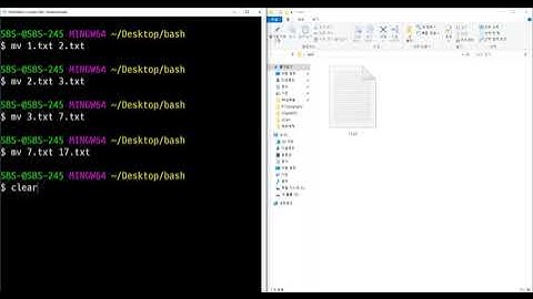 CentOS7 기초, cx7, 18강, bash 쉘 명령어, 파일명 변경 및 파일이동, 2021 05 23