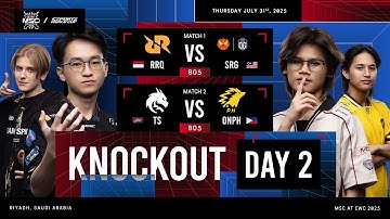 🔴 LIVE | KNOCKOUT STAGE DAY 2 | MLBB MSC at EWC 2025 | (ENG)