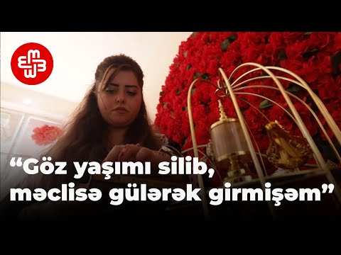 Xına məclislərini idarə edən: “Göz yaşımı silib, məclisə gülərək girmişəm”