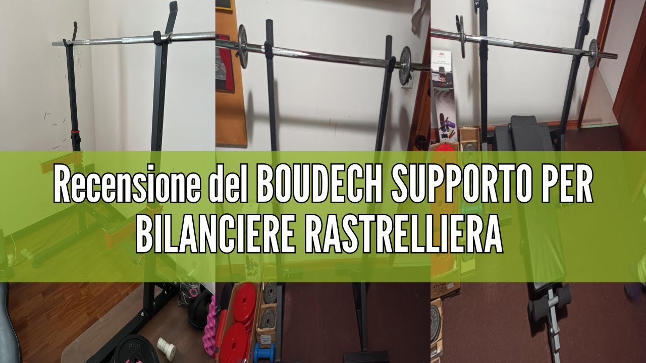 Supporto Per Bilanciere Boudech - Rastrelliera Regolabile 13 Livelli, Portata 150kg, Con Safety Bumpers - Foto 5