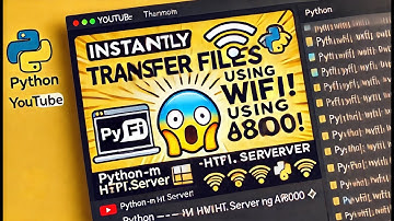 🚀 Instantly Transfer Files Using WIFI ! (No Software Needed) 🔥 #python #transferfiles