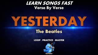 Yesterday Lyrics (Verse by Verse Learning 🔁)  | The Beatles