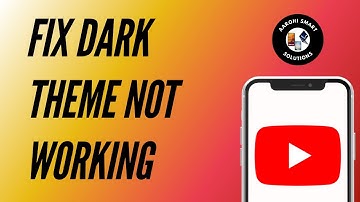 How To Fix YouTube Dark Theme Not Working 2025