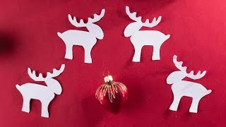 How to make Santa's reindeer for Christmas [Paper craft design easy]