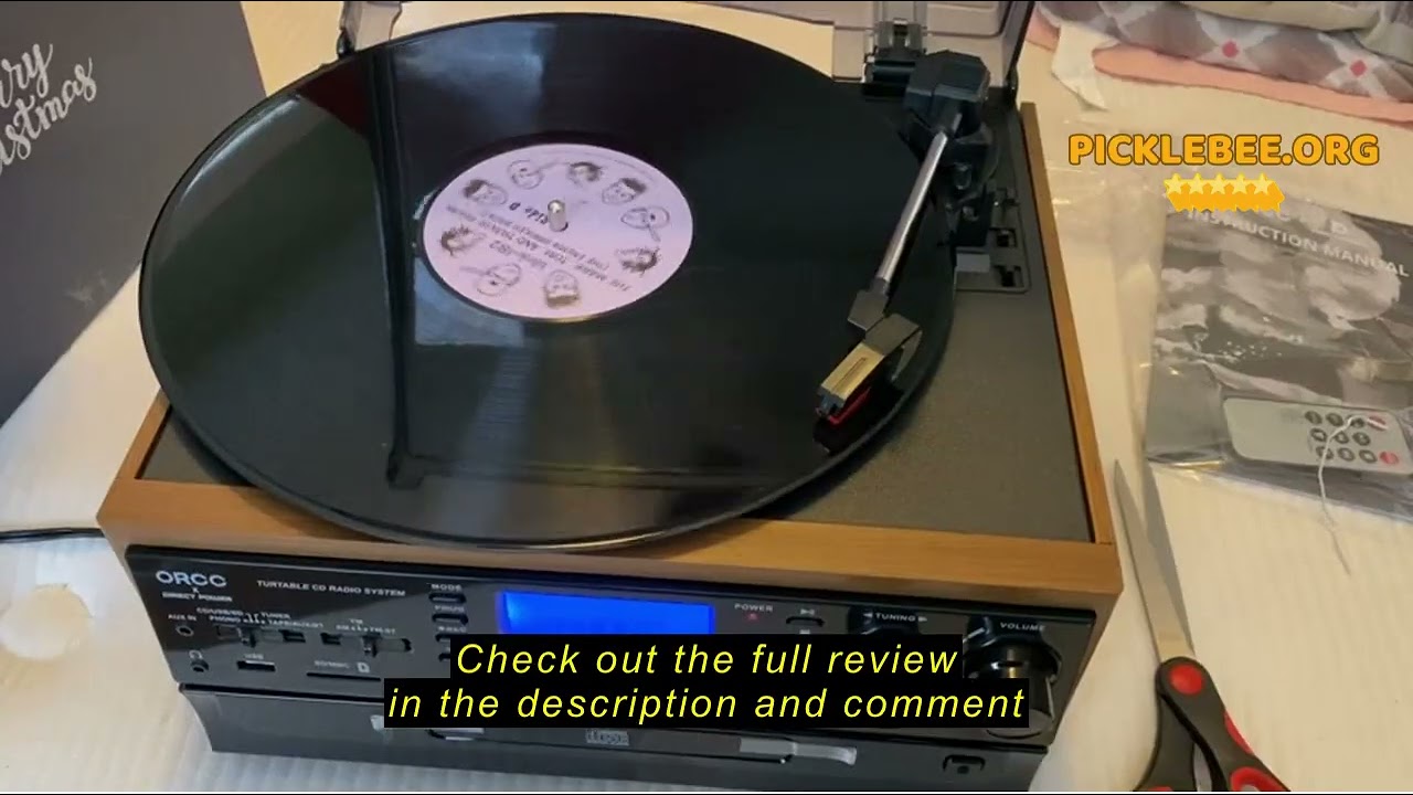 Review ORCC 10-in-1 Moden Record Player, with Gift Card, Vinyl