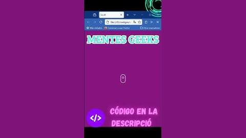 Cómo crear un icono de #scroll animado con #HTML y #CSS #webdevelopment #programming #maths #ciencia