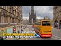 30-min Scotland bus ride from Edinburgh City Centre to Edinburgh Airport - Airlink 100 Express Bus🚌