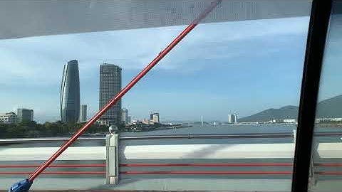 Da Nang, Vietnam - Trần Thị Lý Bridge View by Car