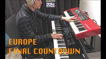 Europe - Final Countdown intro - keyboard cover