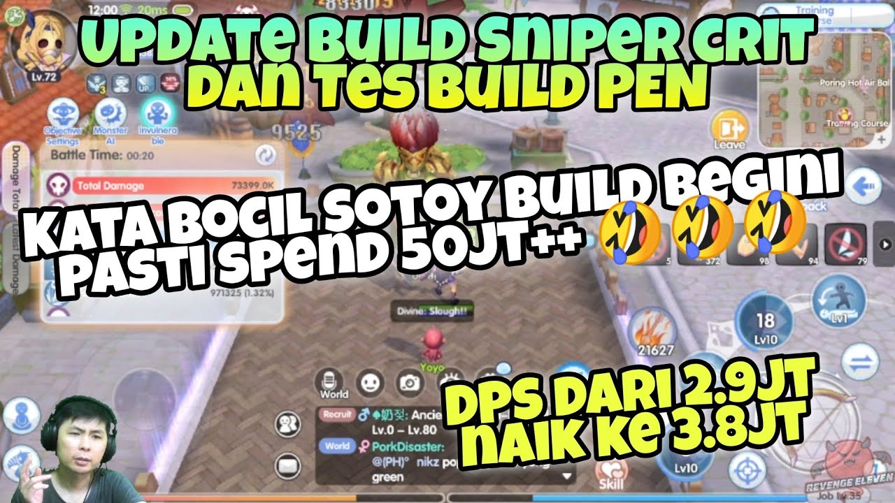 Sniper Rox Build Pen UPDATE BUILD SNIPER CRITICAL DAN TES BUILD PEN !!! PART 5 - RAGNAROK X ...