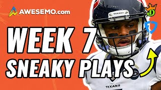 NFL DFS  PICKS WEEK 7: CONTRARIAN PICKS FROM WORLD'S #1 DFS PLAYER DRAFTKINGS + FANDUEL