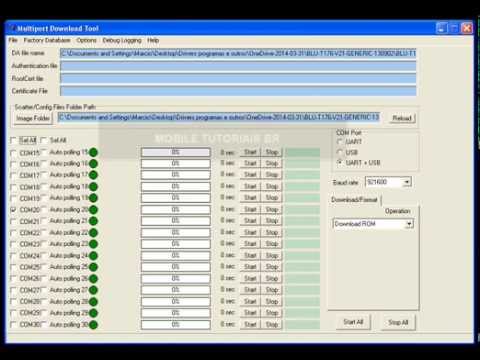 Tutorial de Flash , BLU - T176 Zoey via MultiPort Downlaoder
